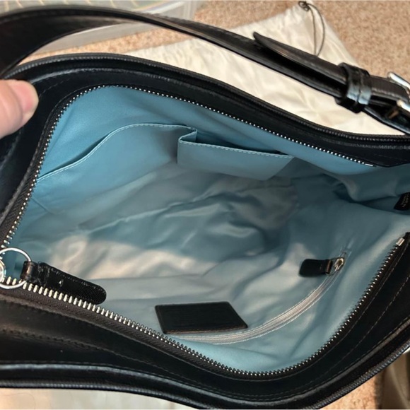 Large black Coach hobo style purse - Picture 3 of 3